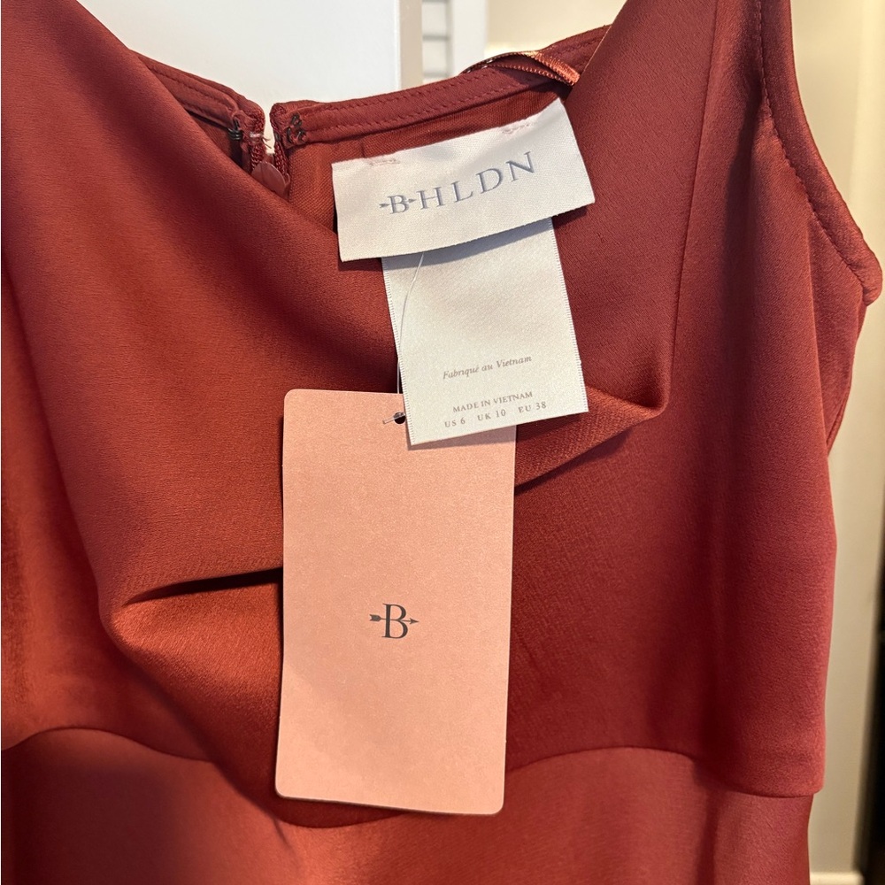 BHLDN Rust Sleeveless Dress NWT size 6